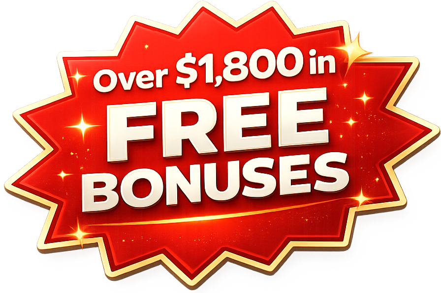 Over $1,800 in Free Bonuses