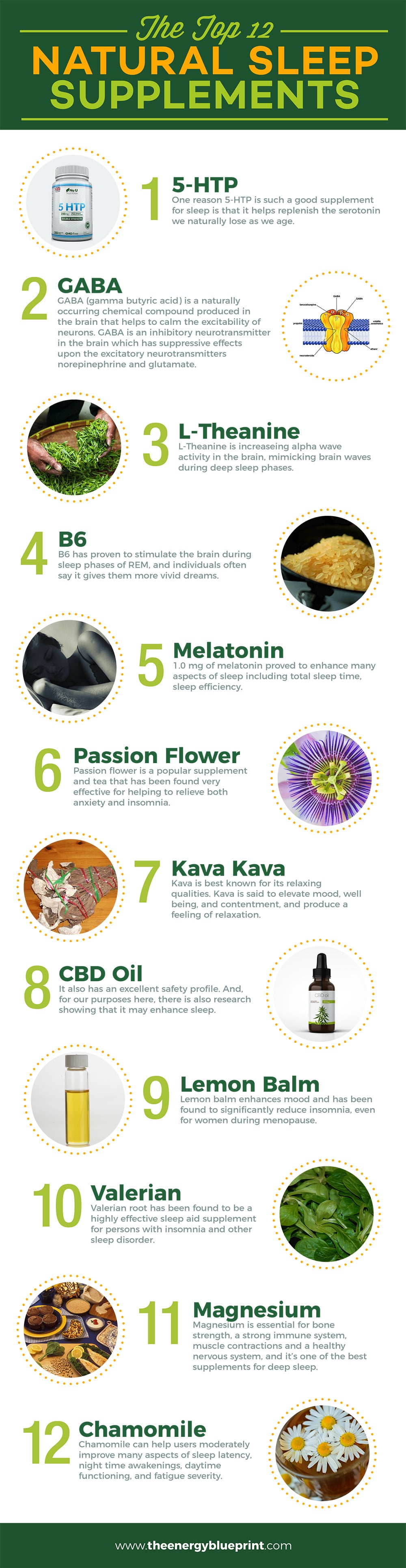 The Top 12 Natural Sleep Supplements - The Energy Blueprint
